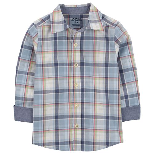 Camisa multicolor a cuadros para niño