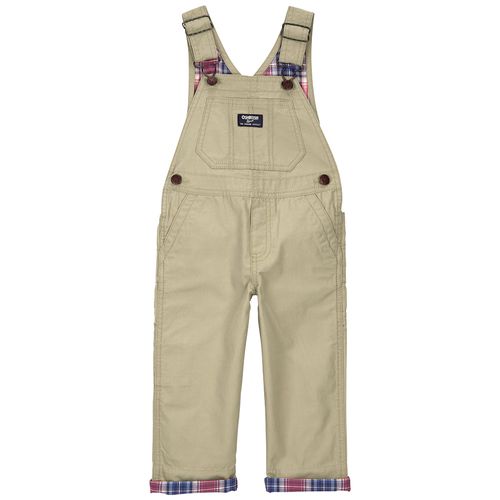 Overall beige sólido para niño