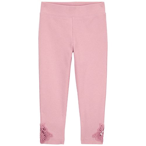 Pantalón rosado sólido para niña