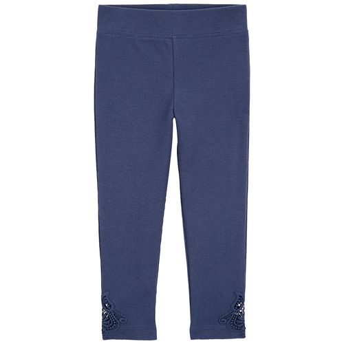 Pantalón azul sólido para niña