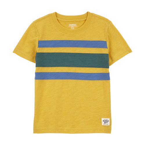 Camiseta amarilla a rayas para niño