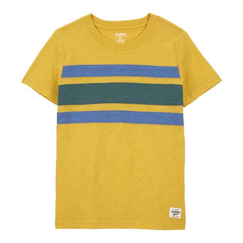 Camiseta amarilla a rayas para niño