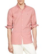 104656403-Camisa-casual-Tommy-Hilfiger-roja-texturizada-para-hombre