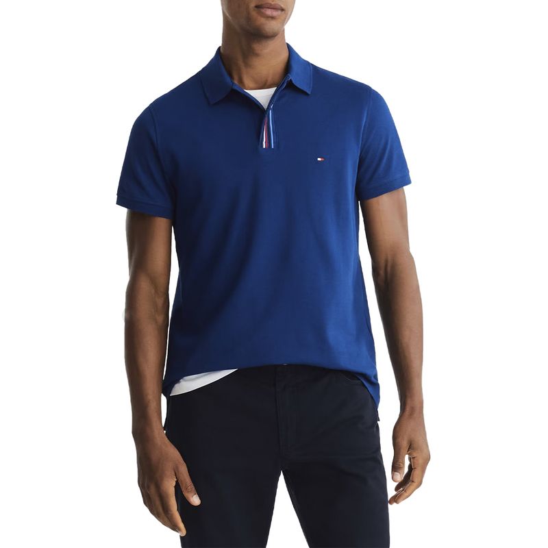 Camisa polo Tommy Hilfiger azul para hombre