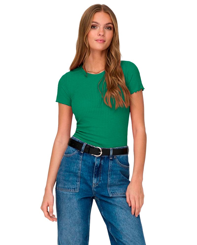 104642142-Blusa-Only-crop-top-verde-manga-corta-para-mujer