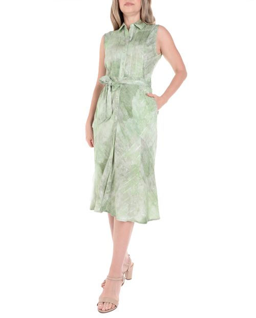 Vestido Sabrina midi estampado sin mangas para mujer