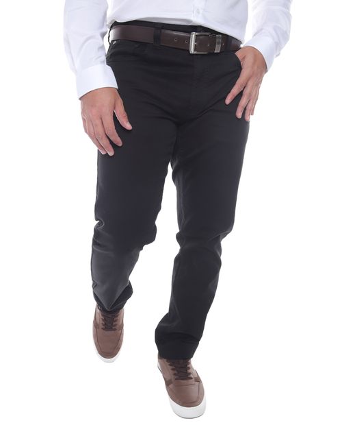 Pantalón Izod slim fit negro sólido para hombre