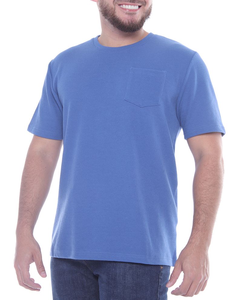 104614167-Camiseta-Gents-azul-solida-para-hombre