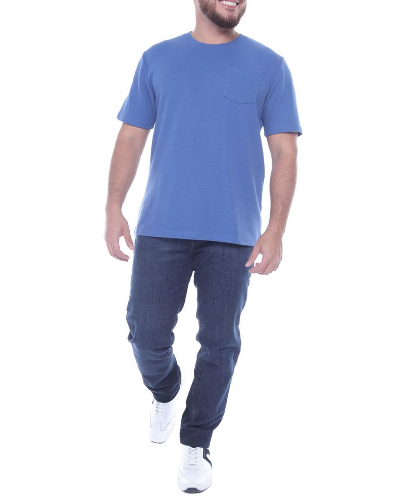 104614167-Camiseta-Gents-azul-solida-para-hombre