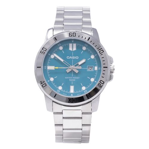 Reloj Casio análogo de metal plateado para hombre