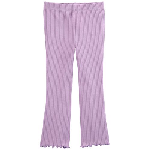 Pantalón morado sólido para niña