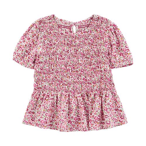 Blusa multicolor con estampado floral para niña