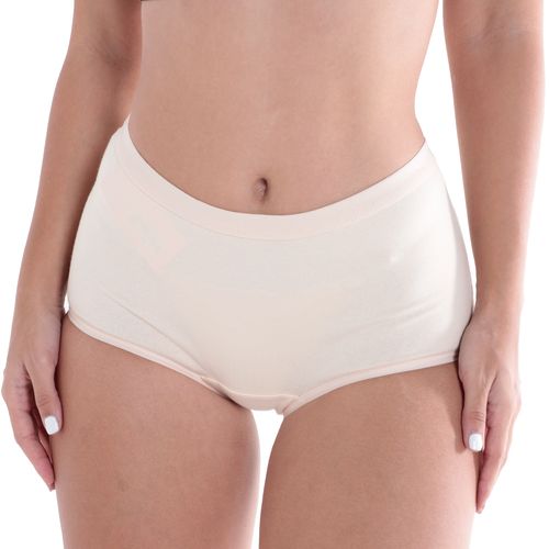 Hípster Orange estampado de cintura alta para mujer