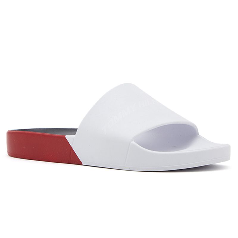 Chancletas Sandalias Blancas Tommy Hilfiger Sandalias Chancletas Sandalias  Para Hombre Tommy Hilfiger