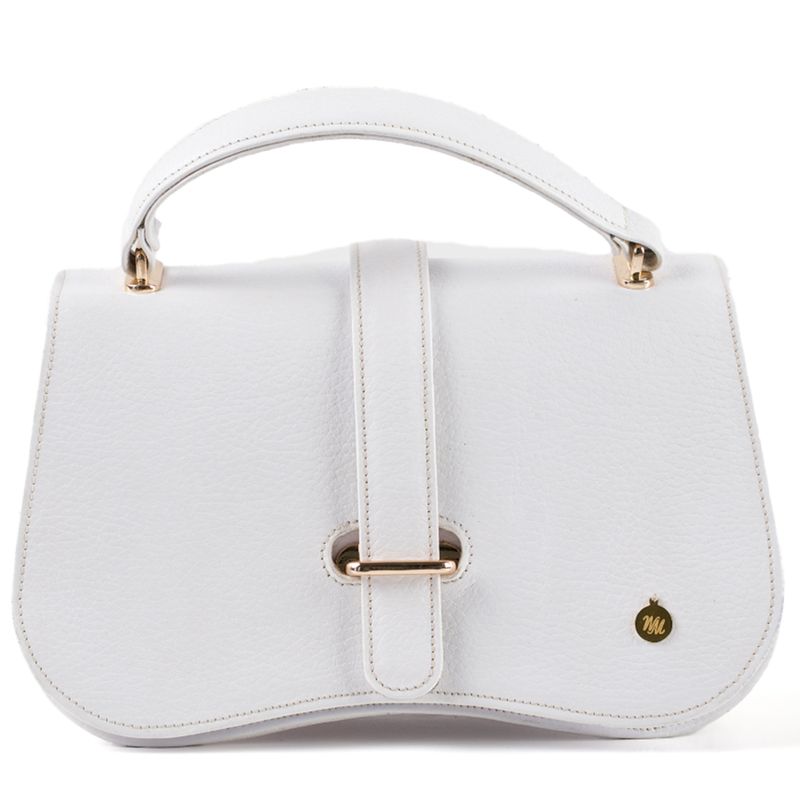 Cartera de Cuero Natural color blanco Siman El Salvador