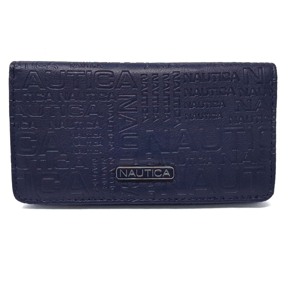Billetera Sira De Cuero Para Mujer - Azul
