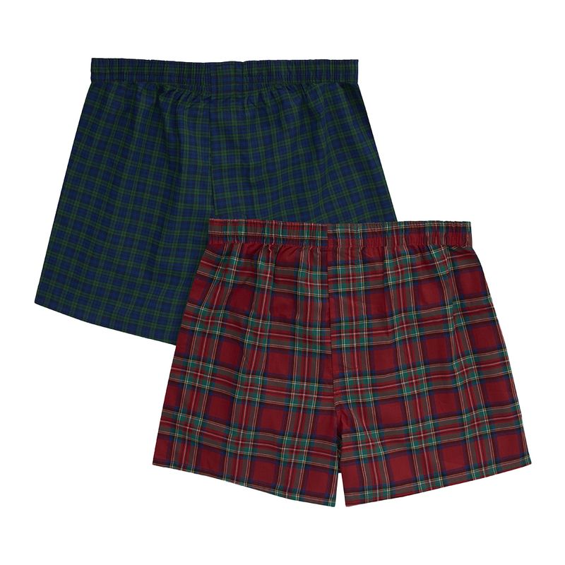 102828833-Pack de 2 boxers clásicos Hanes surtidos cuadriculados para hombre