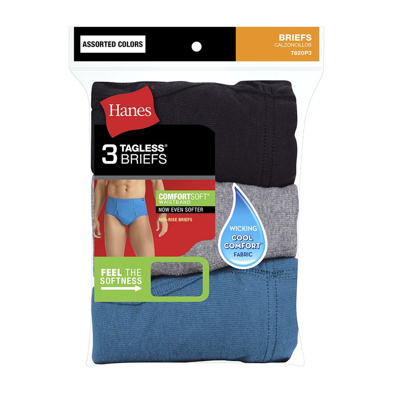 Pack de calzoncillos Hanes brief multicolor para hombre