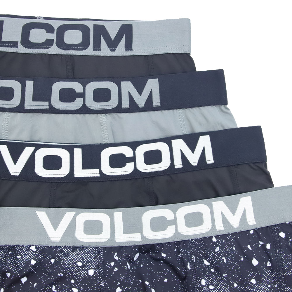 Pack de 4 boxers briefs Volcom multicolor para hombre - Siman Costa Rica