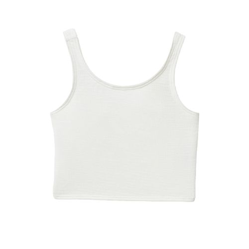 Blusa blanca sólido para niña