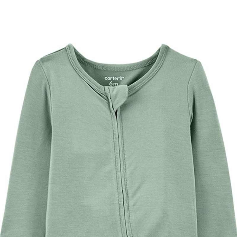 104673796Pijama-verde-solido-para-bebe-niño
