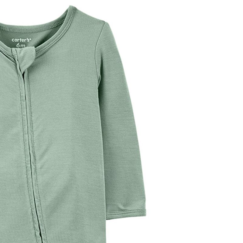 104673796Pijama-verde-solido-para-bebe-niño