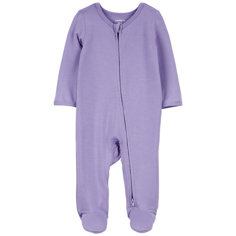 104673801Pijama-morado-solido-para-bebe-niña