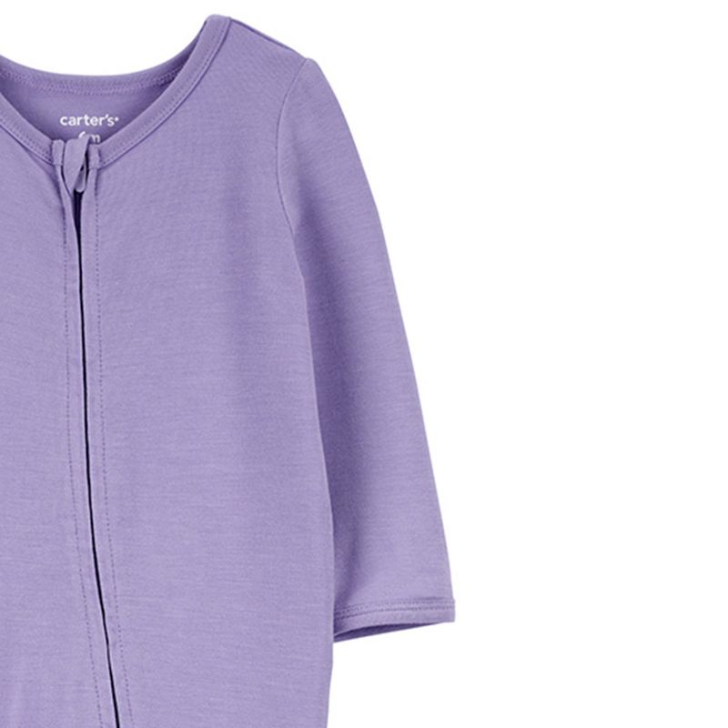 104673801Pijama-morado-solido-para-bebe-niña
