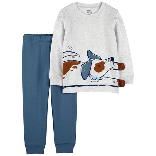 Conjunto de 2 piezas bicolor con estampado para bebé niño