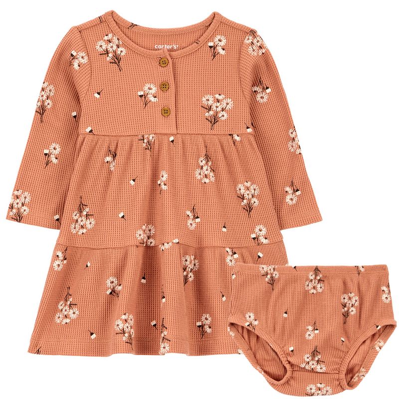 104673613Vestido-cafe-con-estampado-de-flores-para-bebe-niña