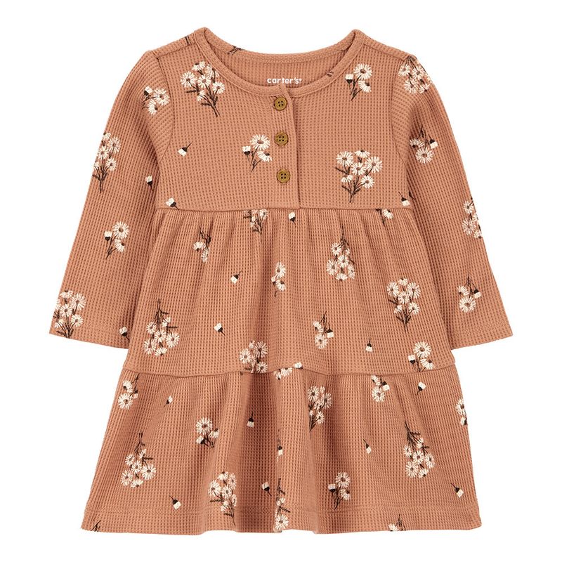 104673613Vestido-cafe-con-estampado-de-flores-para-bebe-niña