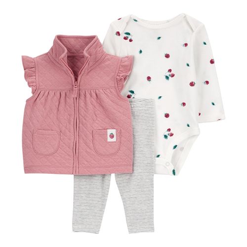 Conjunto de 3 piezas multicolor para bebé niña