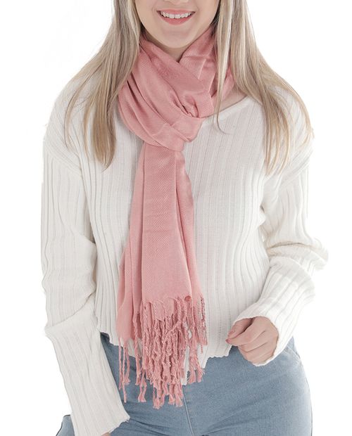 Bufanda Again color rosado para mujer