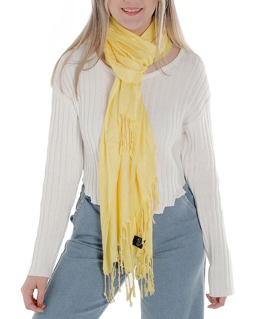 Bufanda Again color amarillo para mujer