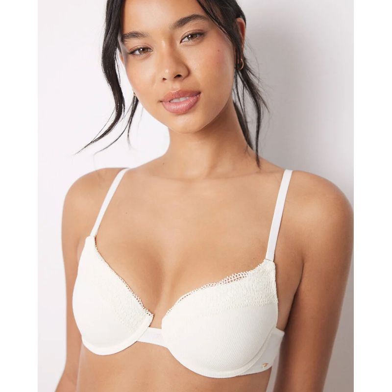 Brasier Women Secret con aro copa tipo B blanco para mujer
