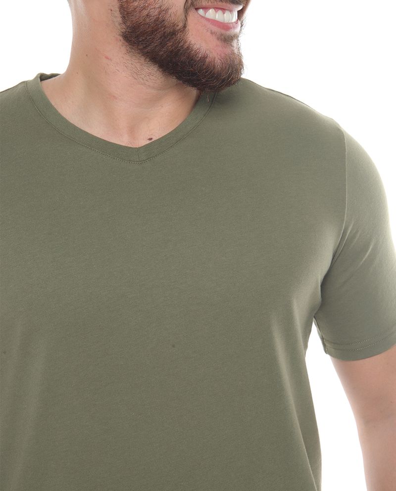 104401992-Camiseta-deportiva-Teammate-cuello-V-verde-olivo-de-algodon-y-poliester-para-hombre