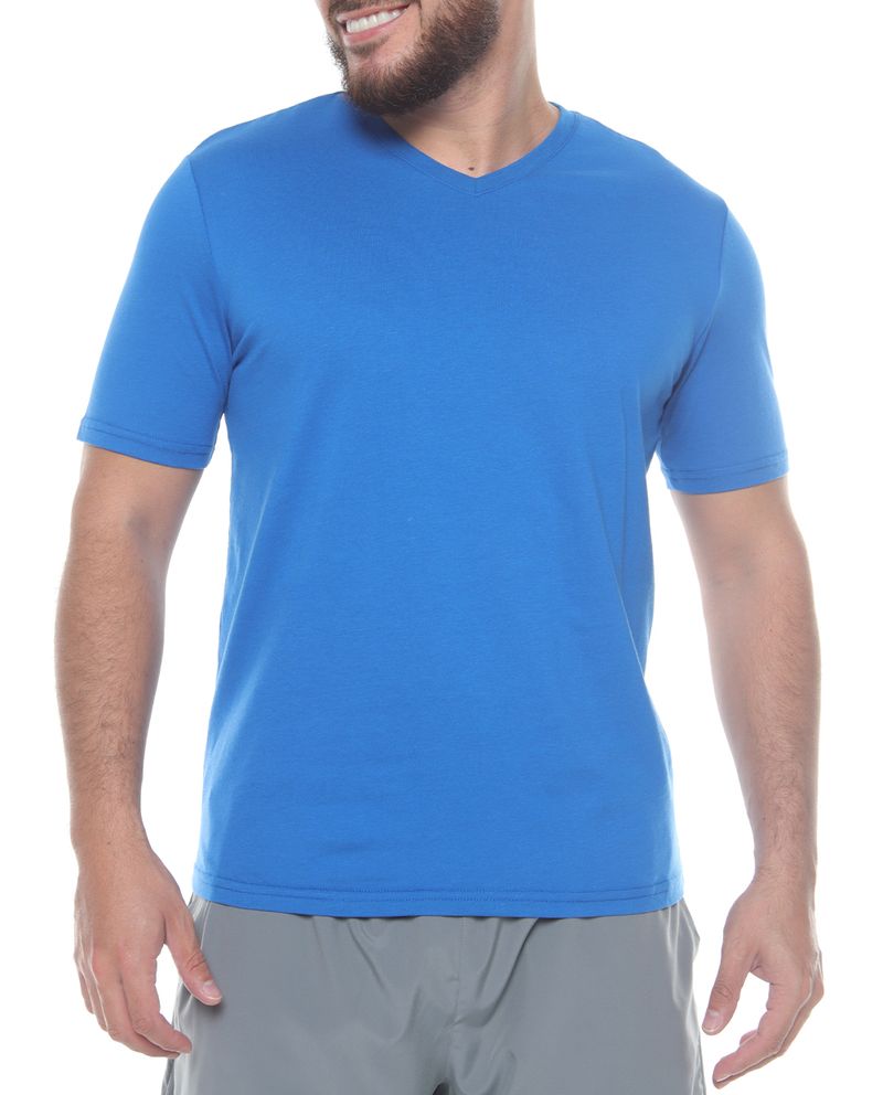 104401999-Camiseta-deportiva-Teammate-cuello-V-azul-de-algodon-y-poliester-para-hombre