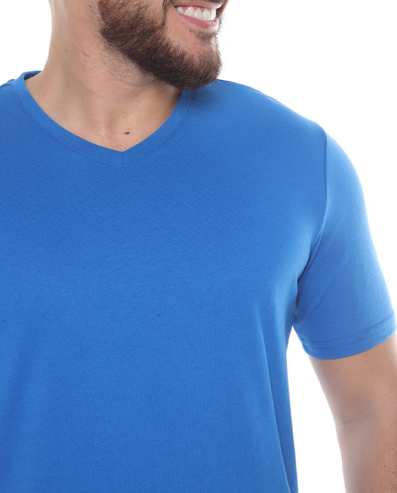 104401999-Camiseta-deportiva-Teammate-cuello-V-azul-de-algodon-y-poliester-para-hombre