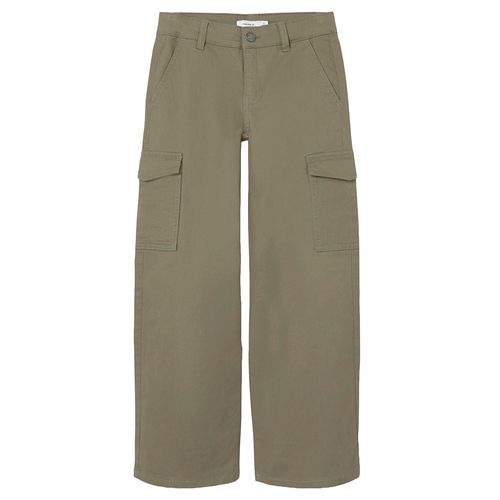Pantalón verde sólido para niña