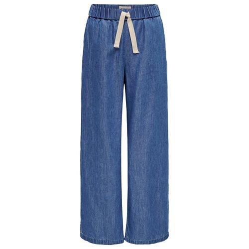 Jeans azul sólido para niña