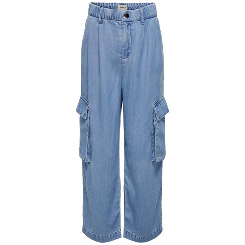 Jeans azul sólido para niña