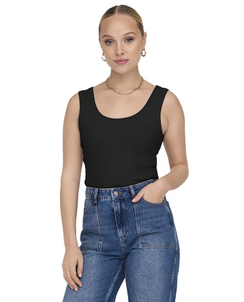 Camiseta Only tank top negra para mujer