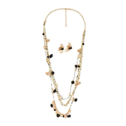 Set de collar y aretes multicolor