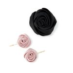 104676500-Set-de-ganchos-de-flor-en-saten-rosado-negro