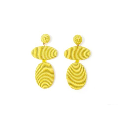 Aretes color amarillo para mujer