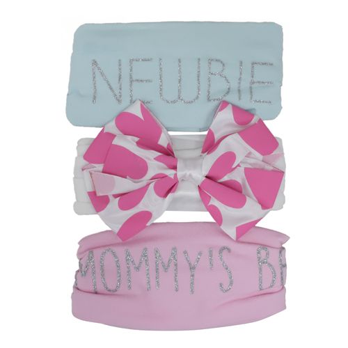 Set de vinchas multicolor para bebé niña