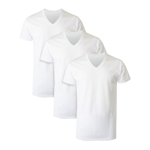 Pack de 3 camisetas interiores Hanes blancas para hombre