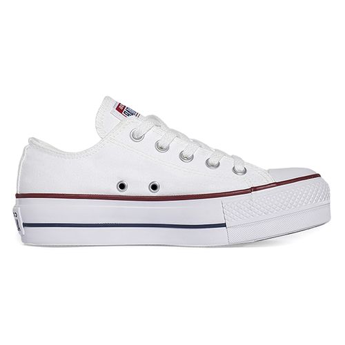 Zapato deportivo casual Converse chuck taylor all star color blanco para dama