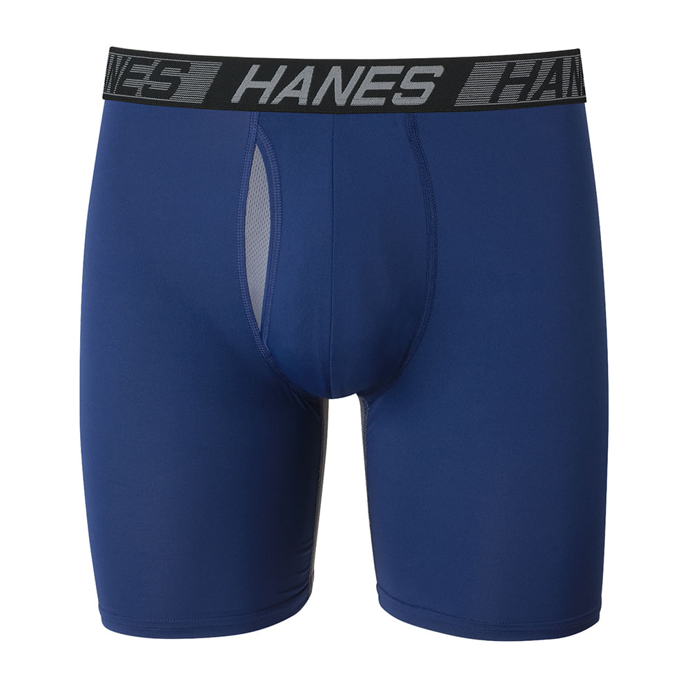 Pack de 3 boxers brief long leg Hanes X-Temp multicolor para hombre ...