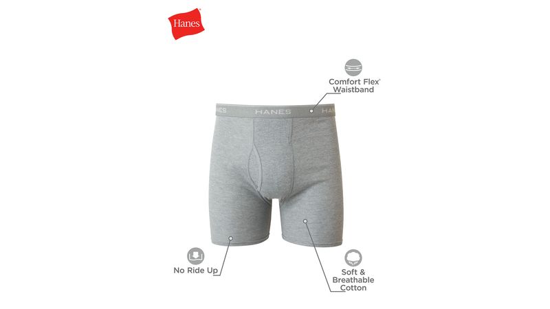 Pack de boxers brief Hanes negros y grises para hombre - Main Image